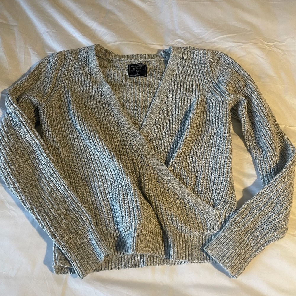 Abercrombie cross-over sweater